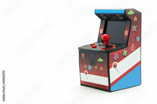 arcade box isolated on white background
