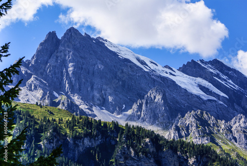 Wallpaper Mural View of the Swiss alps: Beautiful Gimmelwald village, central Sw Torontodigital.ca