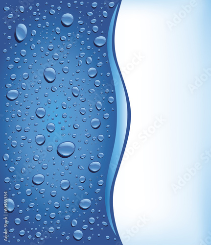 blue water drops background