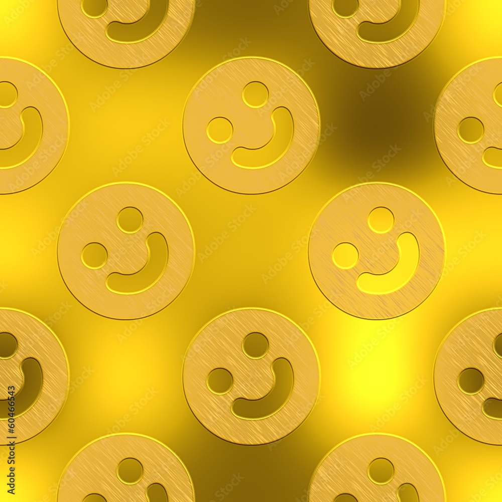 Smile. Golden seamless background. Smile. Golden seamless background.