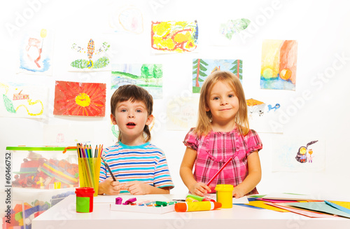 Two creative kids