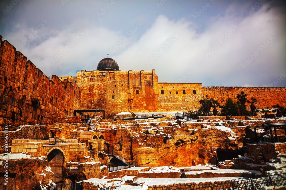 Ophel ruins in the Old city of Jerusalem