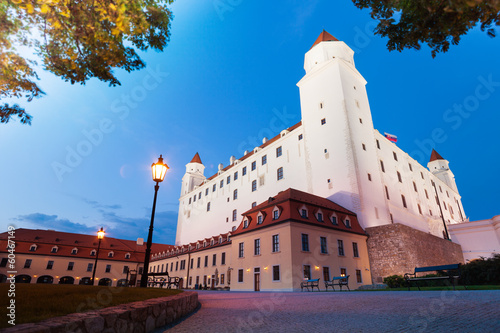 Bratislava castle at night