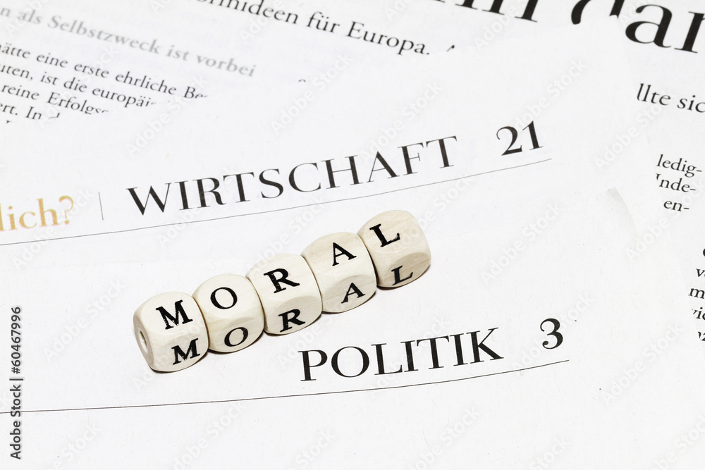 Obraz premium Doppelmoral