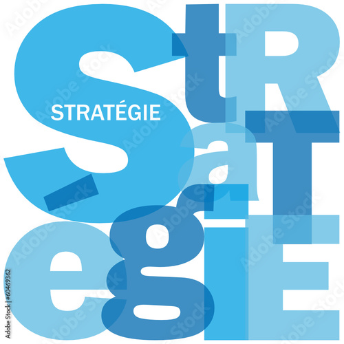 Mosaïque de Lettres "STRATEGIE" (intelligence succès réussite)