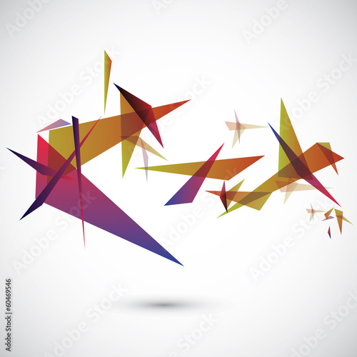 Geometrical abstract vector template