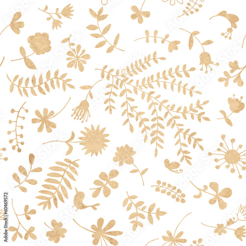 Vintage floral seamless pattern for your design