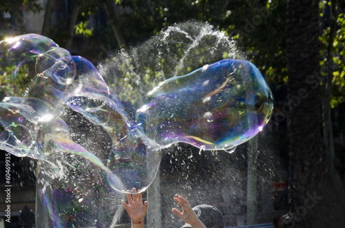 Color Soapy bubbles