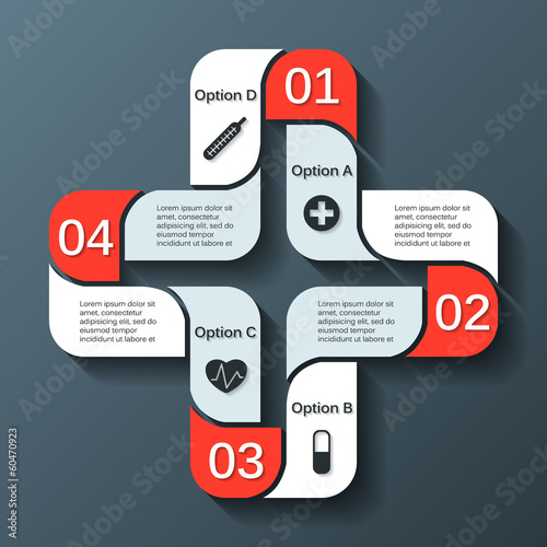 Modern vector template for your medical project