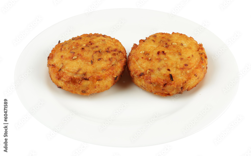 aloo tikki in plate aloo tikki in plate