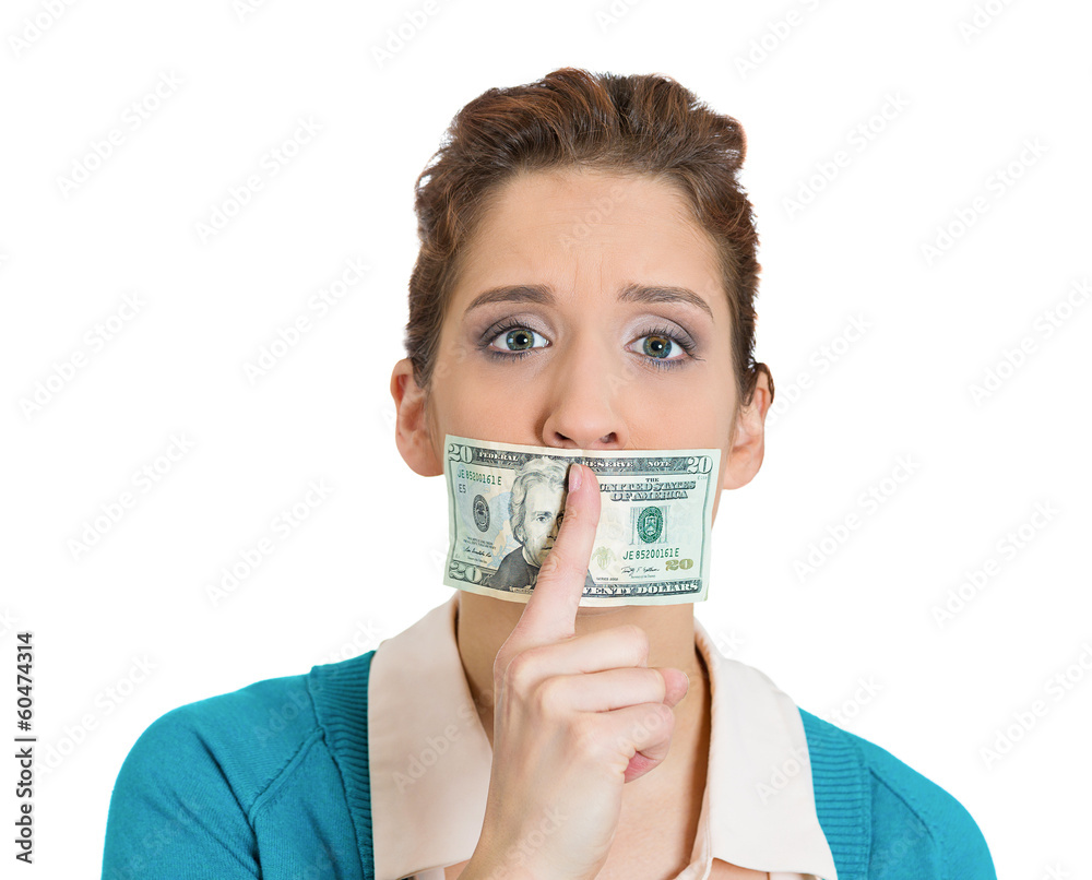 Bribery concept in politics, business, and diplomacy Bribery concept in politics, business, and diplomacy