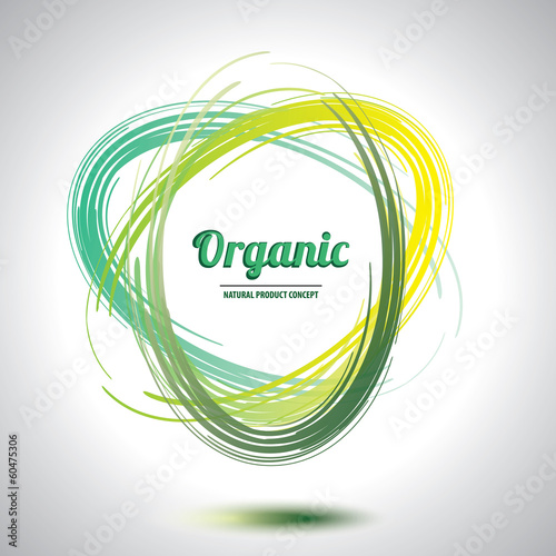 Abstract organic circle element.