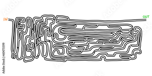 Difficult maze