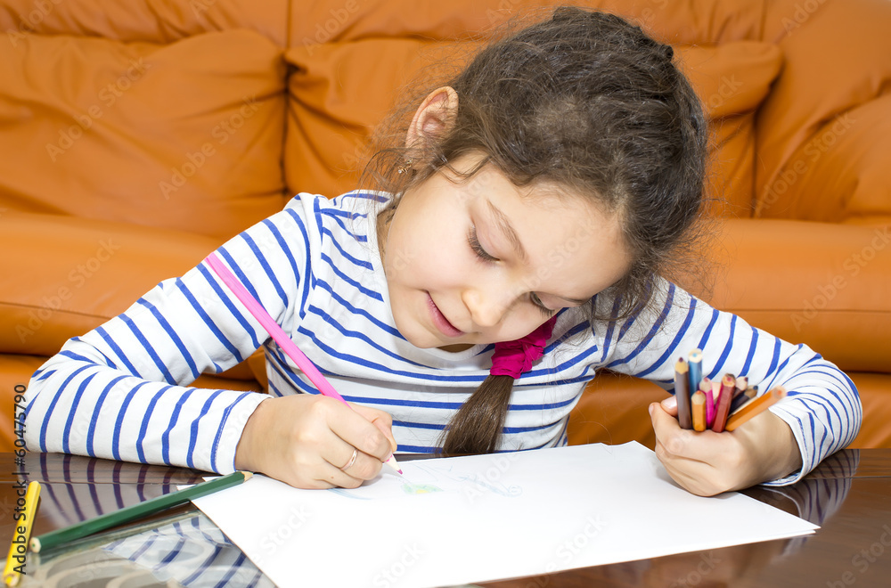 children draw with crayons on paper children draw with crayons on paper