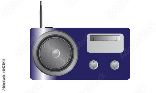 Shiny Blue Radio