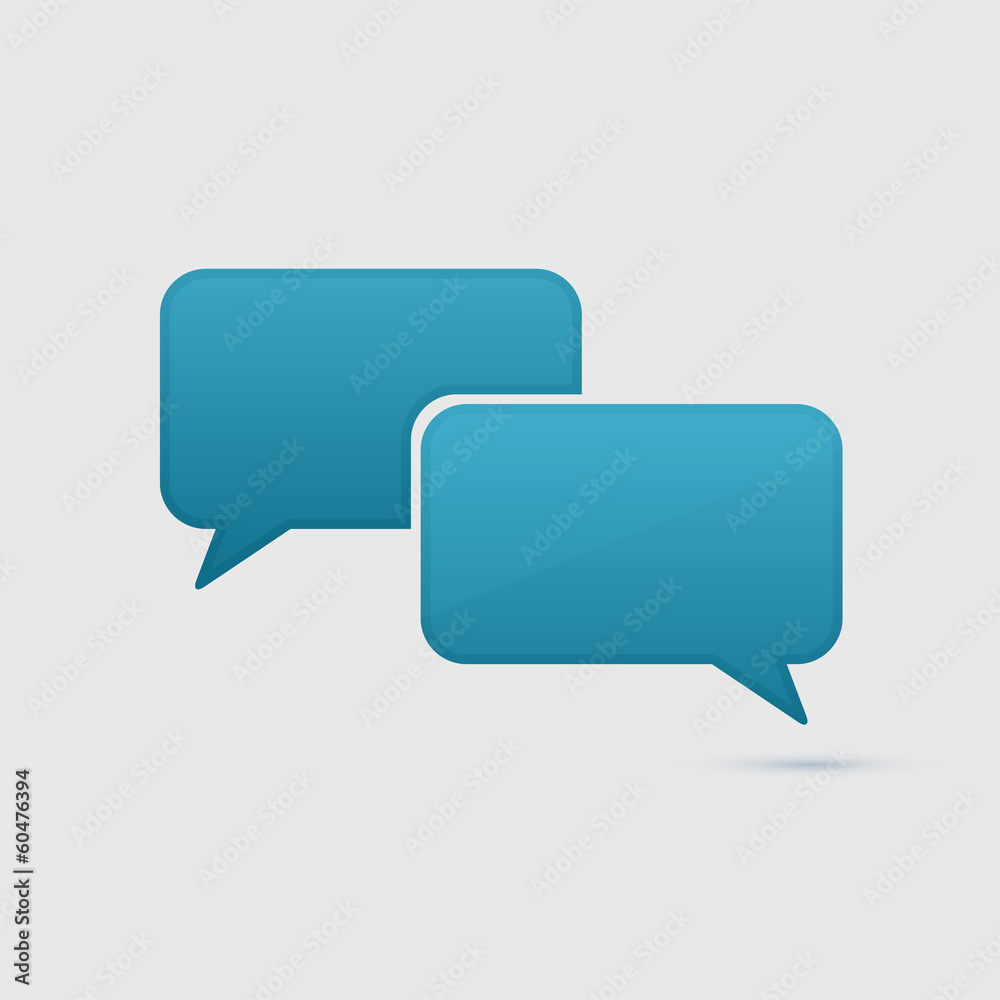 Abstract Design - Speech bubble blue Abstract Design - Speech bubble blue