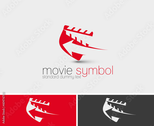 Symbol of Movie Maker, isolated vector design