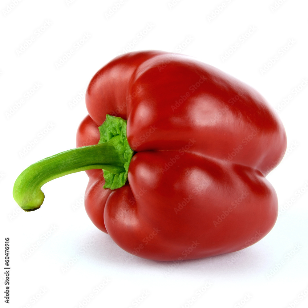 Red Bell Pepper on a white background Red Bell Pepper on a white background