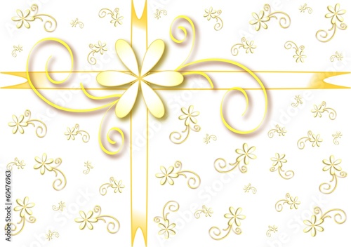 Holiday gift wrapping, background - vector