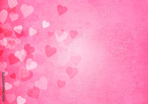 Valentine's day pink hearts background
