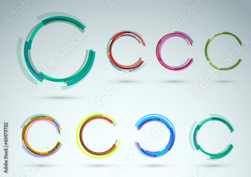 Collection of rings for advertising
