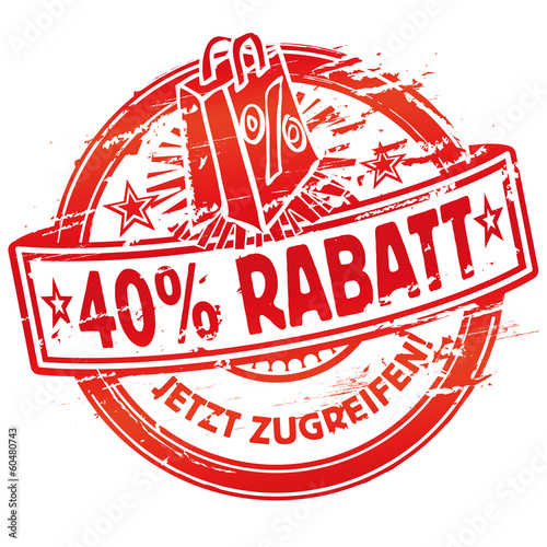 Stempel 40% Rabatt