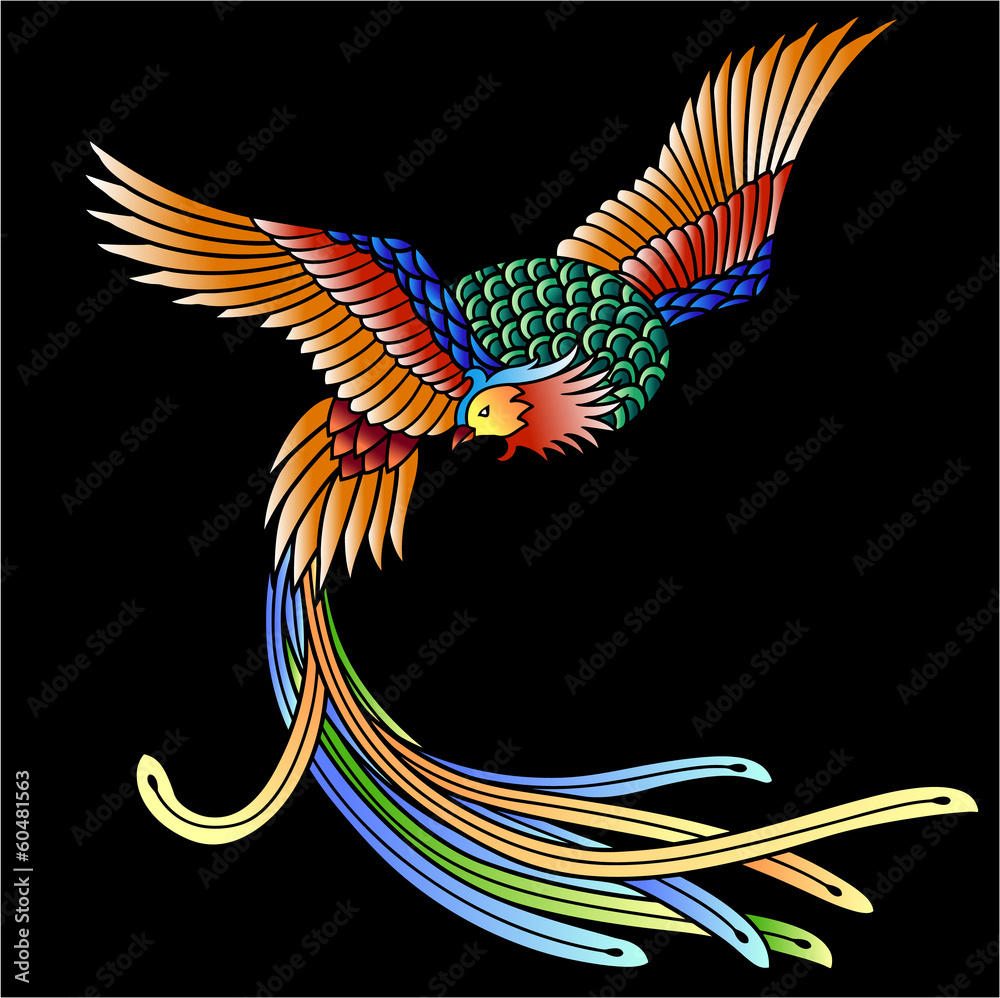 鳳凰 Stock Vector | Adobe Stock
