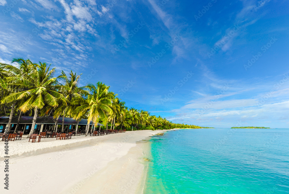 Naklejka premium Tropical beach