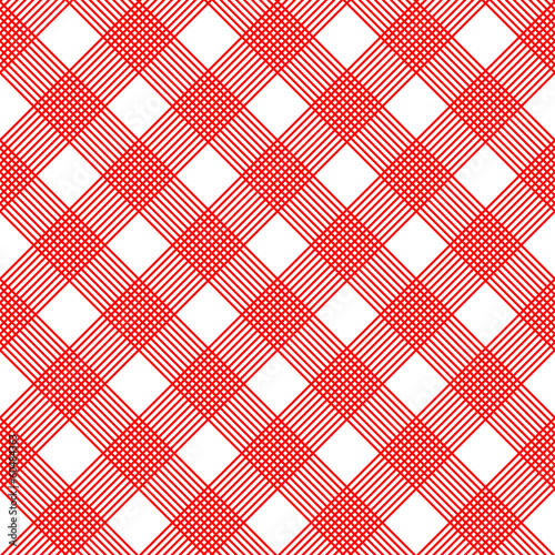 Checkered tablecloth. Seamless vector