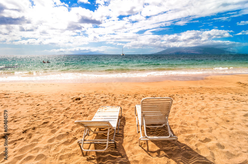 famous Makena Beach in Maui, Hawaii photo