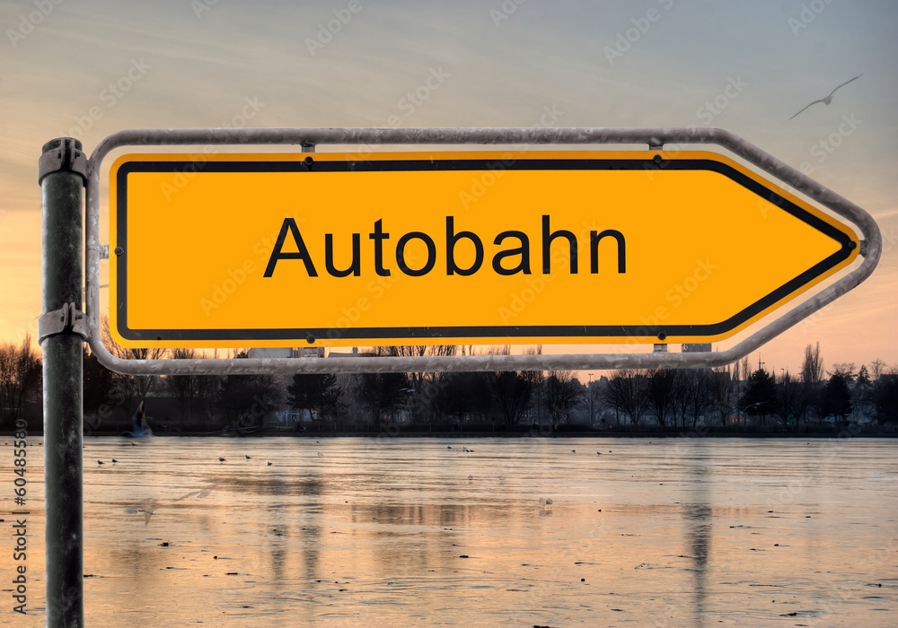 Strassenschild 9 - Autobahn