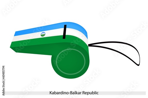 A Whistle of The Kabardino-Balkar Republic Flag