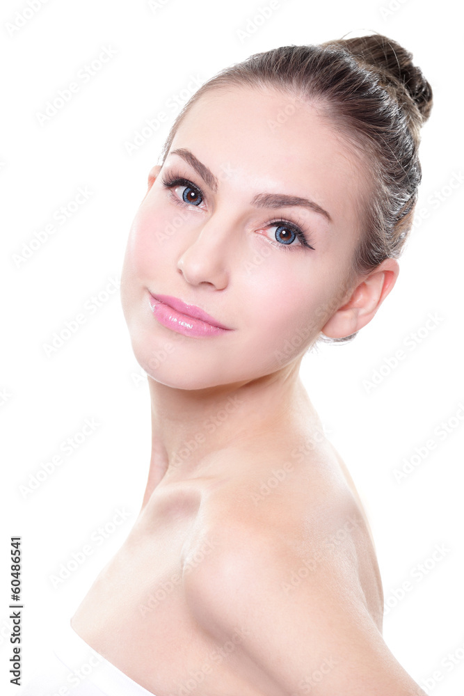 portrait of young woman face portrait of young woman face