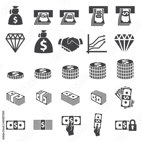Money set icon