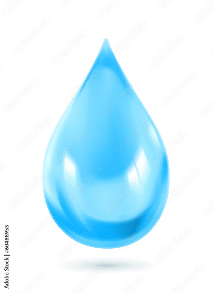 Blue water drop icon, vector Blue water drop icon, vector