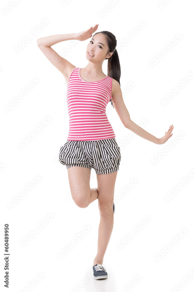 Fototapeta premium Cute Asian girl