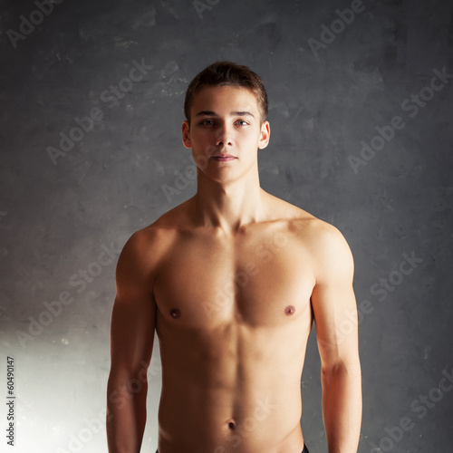 Portrait of muscular young man © GVS