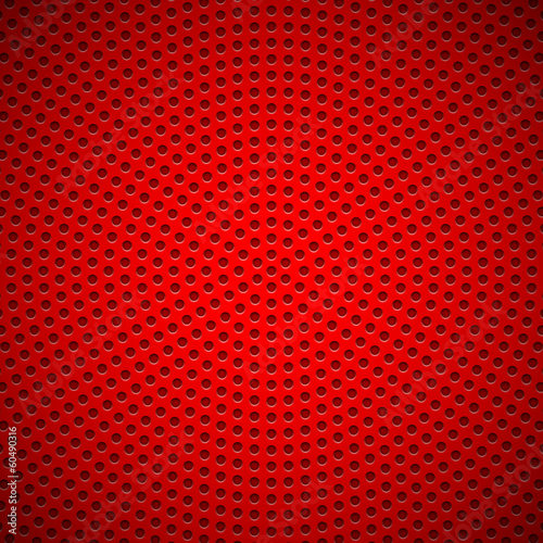 Red Background with Circle Perforated Pattern