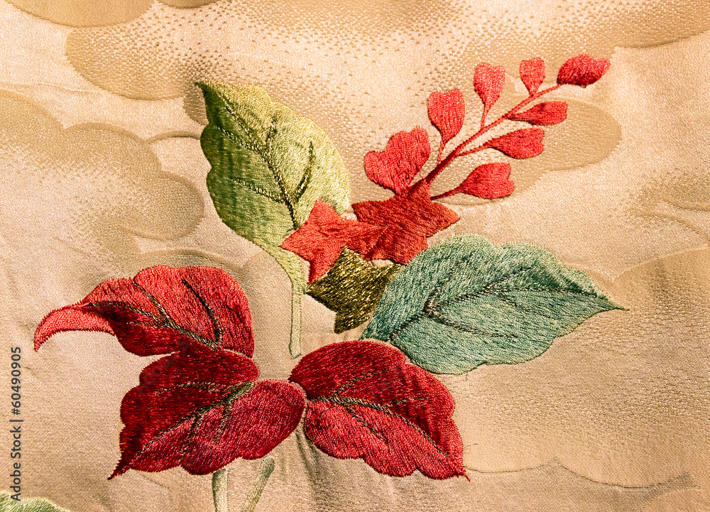 Fototapeta premium Decorative kimono floral
