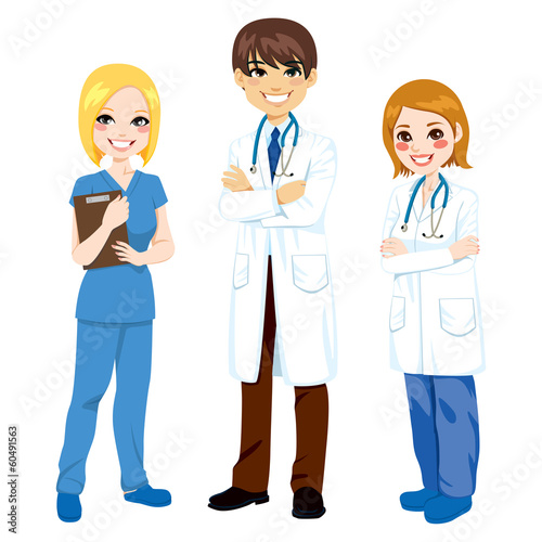 Three Hospital Workers