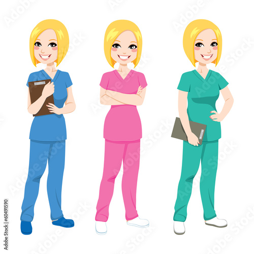 Happy Nurse Posing