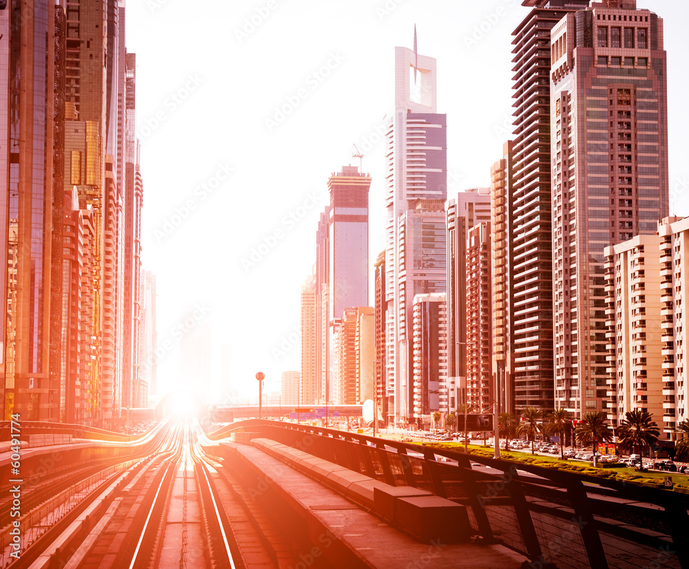 Fototapeta premium Metro UAE