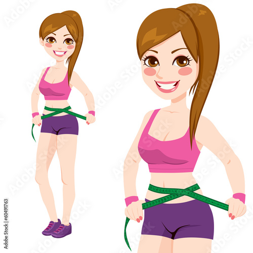 Woman Measuring Waist