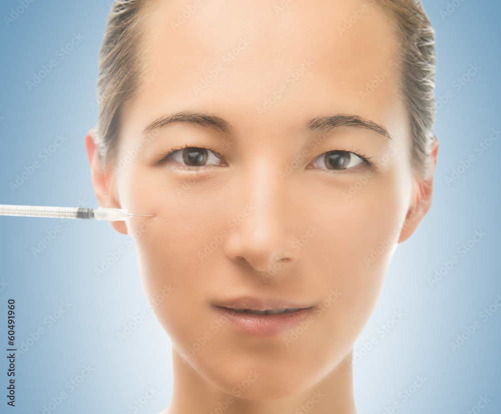 Cosmetic injection in the face