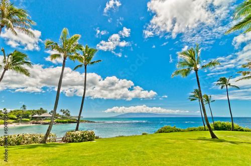 Maui's famous Kaanapali beach resort area