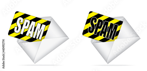 envelope with spam inside