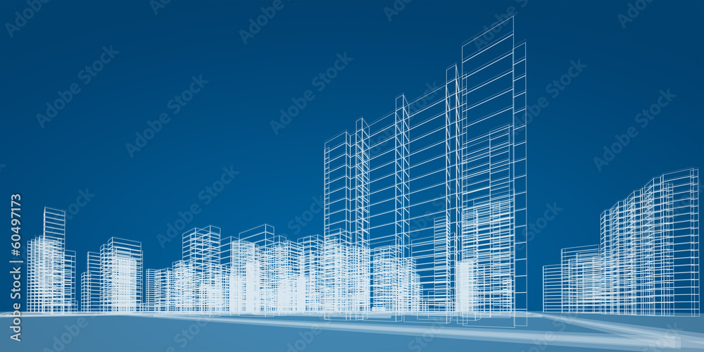 City. 3d render image City. 3d render image