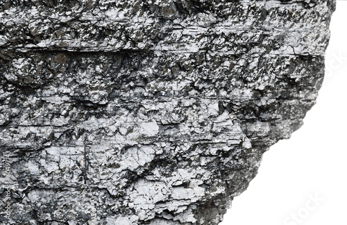 Piece of bituminous coal with sharp edge