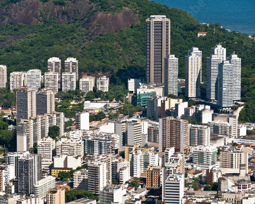 Aerial View of Residential Buildings in Rio de Janeiro  Brazil