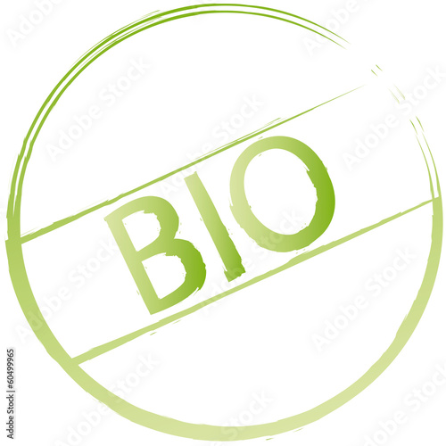Stempel mit dem Wort - BIO!